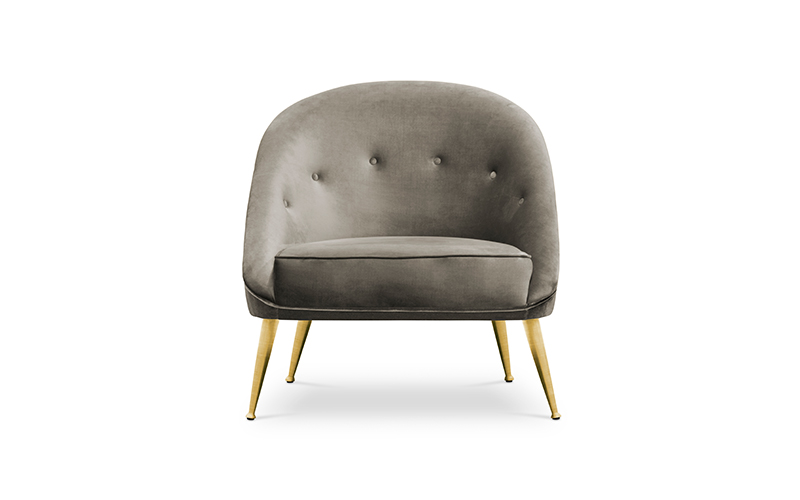 MALAY | Modern Tufted Velvet Armchair by BRABBU